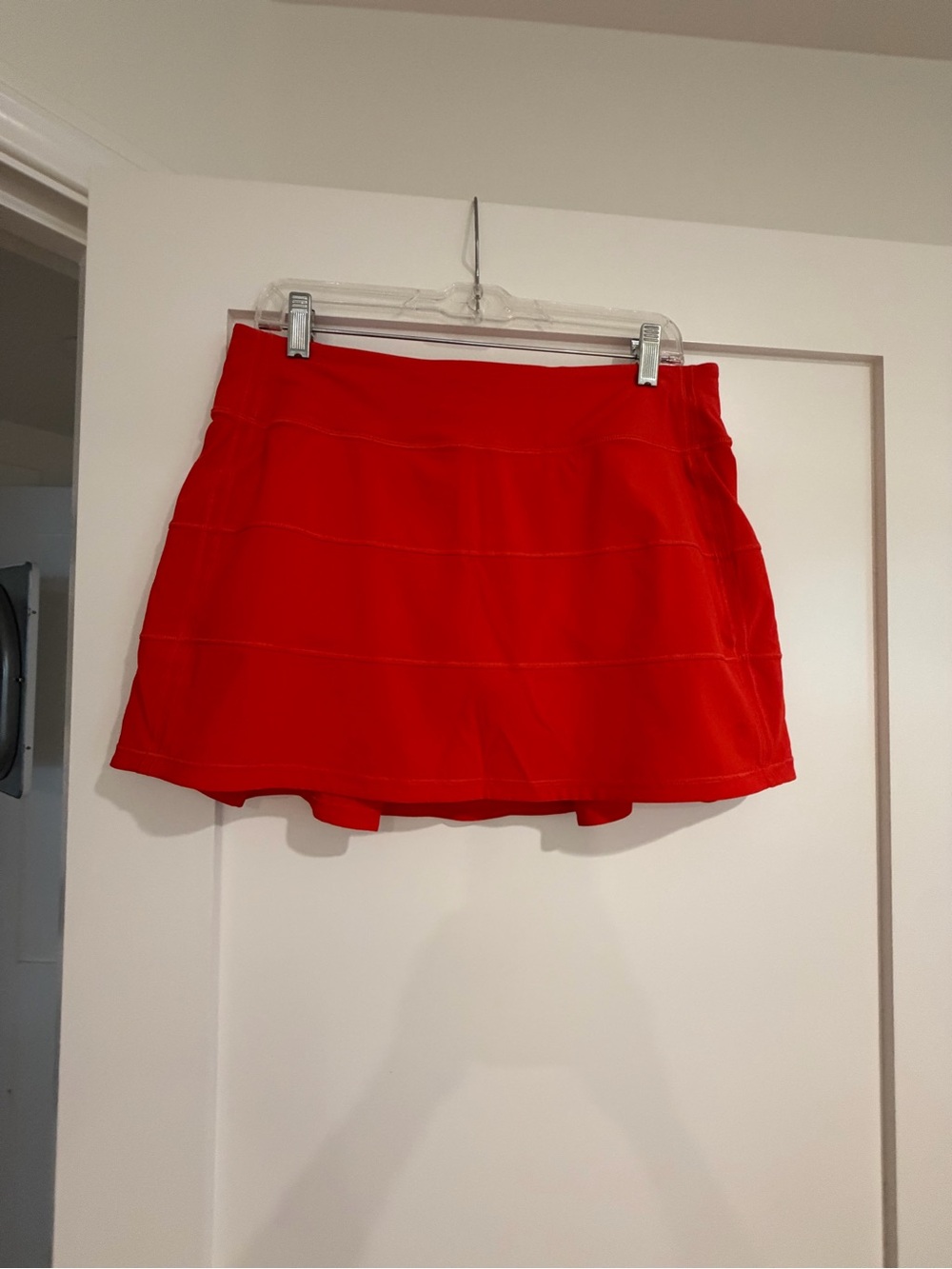 Lululemon athletica Red Pace Rival Athletic Skirt with Zip Pocket - Picture 6 of 6